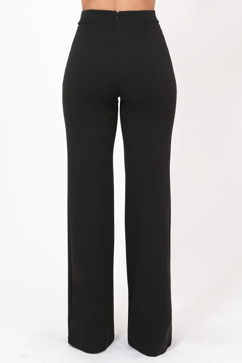 Cg Buckle And Button Detail Pants