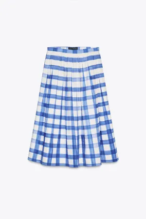 Check midi skirt ZW Collection