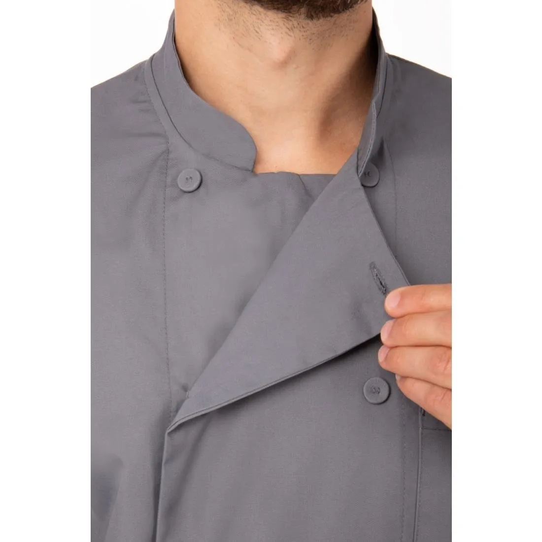 Chef Works Unisex Chef Jacket Grey L