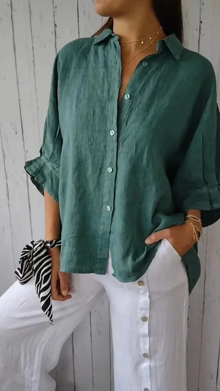 Cheryl | Stylish Linen Women's Blouse