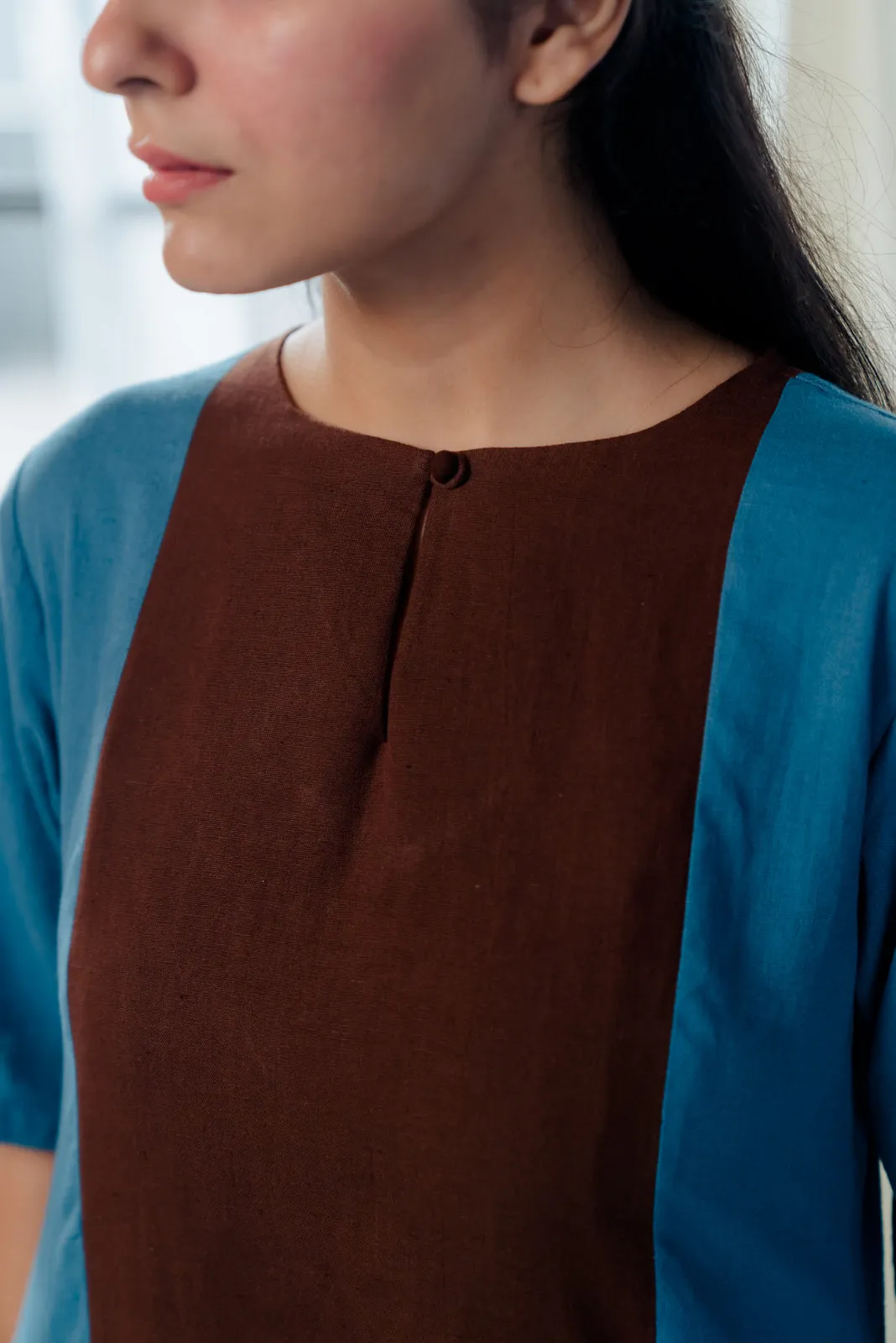 Chocolate and blueberry kurta set