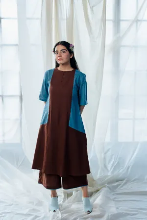 Chocolate and blueberry kurta set