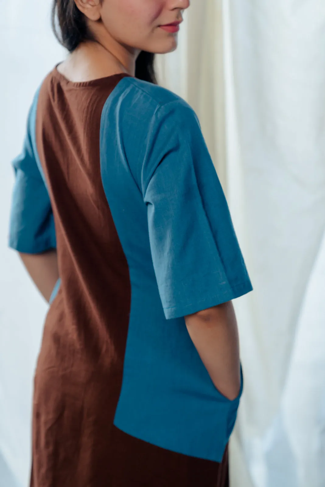 Chocolate and blueberry kurta set