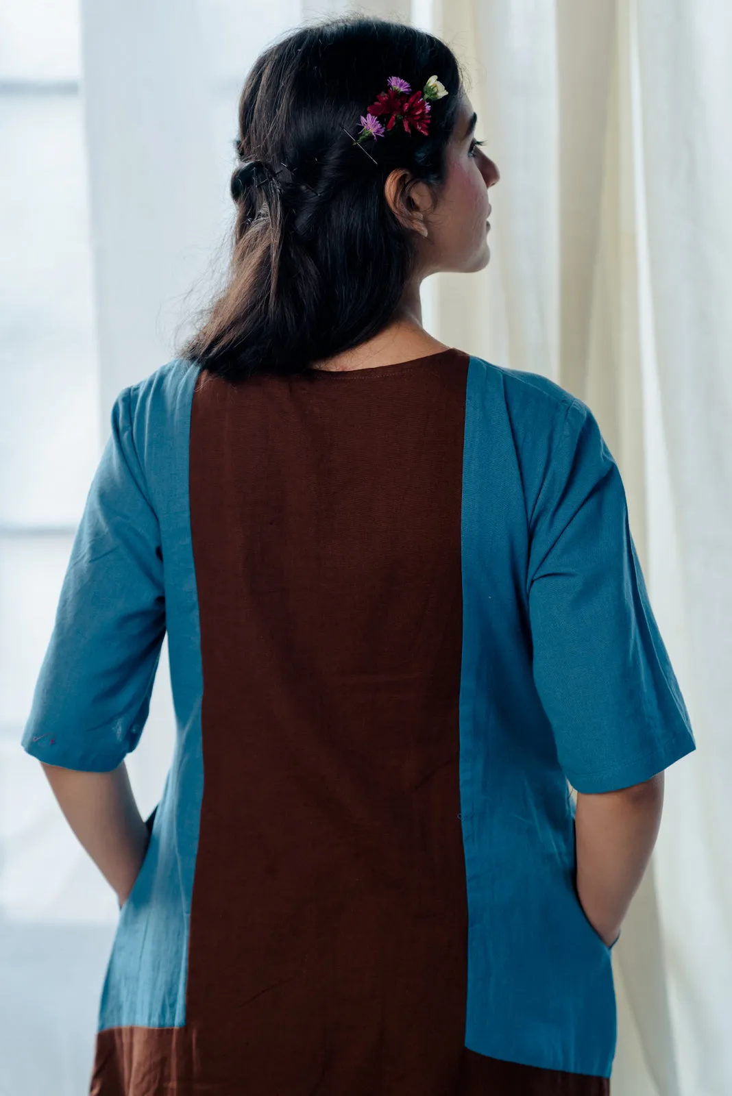 Chocolate and blueberry kurta set