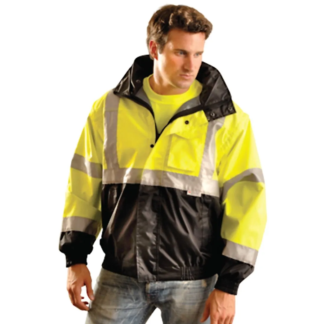Class 3 Black Bottom Bomber Jacket - Extra Large