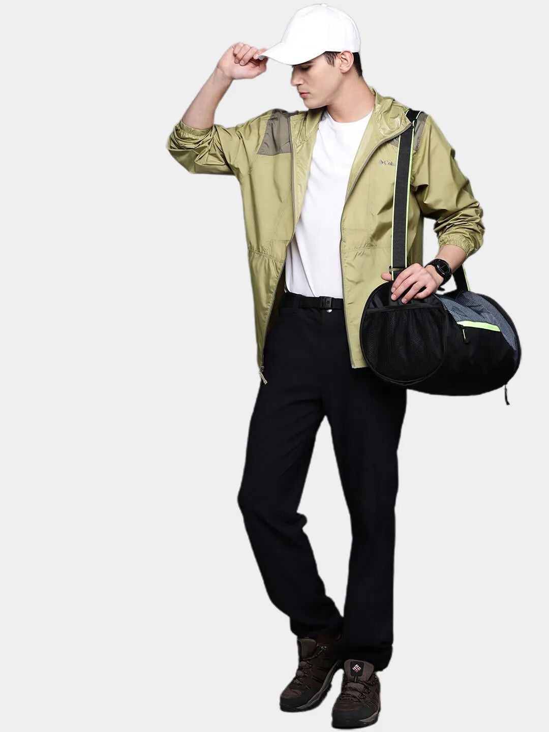 Columbia Men Green Flashback Windbreaker Rain Jacket