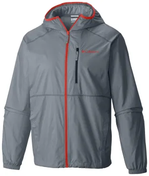 Columbia Men Grey Flash Forward Windbreaker Rain Jacket