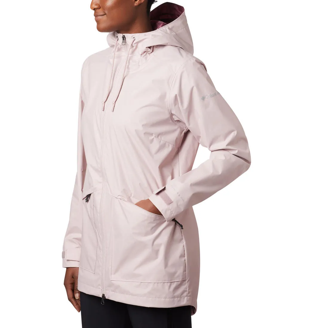 Columbia Women Pink Arcadia Casual Rain Jacket