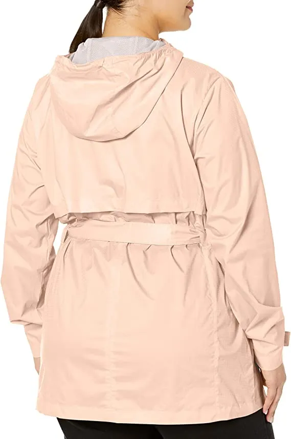 Columbia Women's Standard Pardon My Trench Rain Jacket, Peach Cloud, X-Small