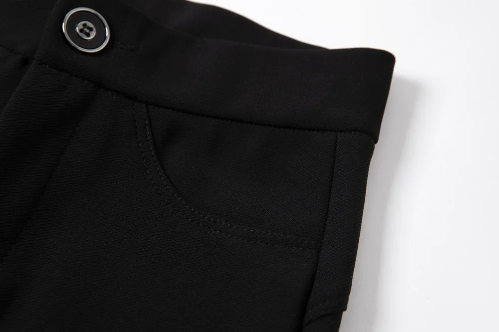 Comfortable Solid Color Flared-Leg Trousers for Women