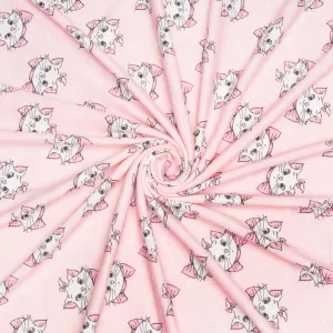 Cotton Knit Kitten Print