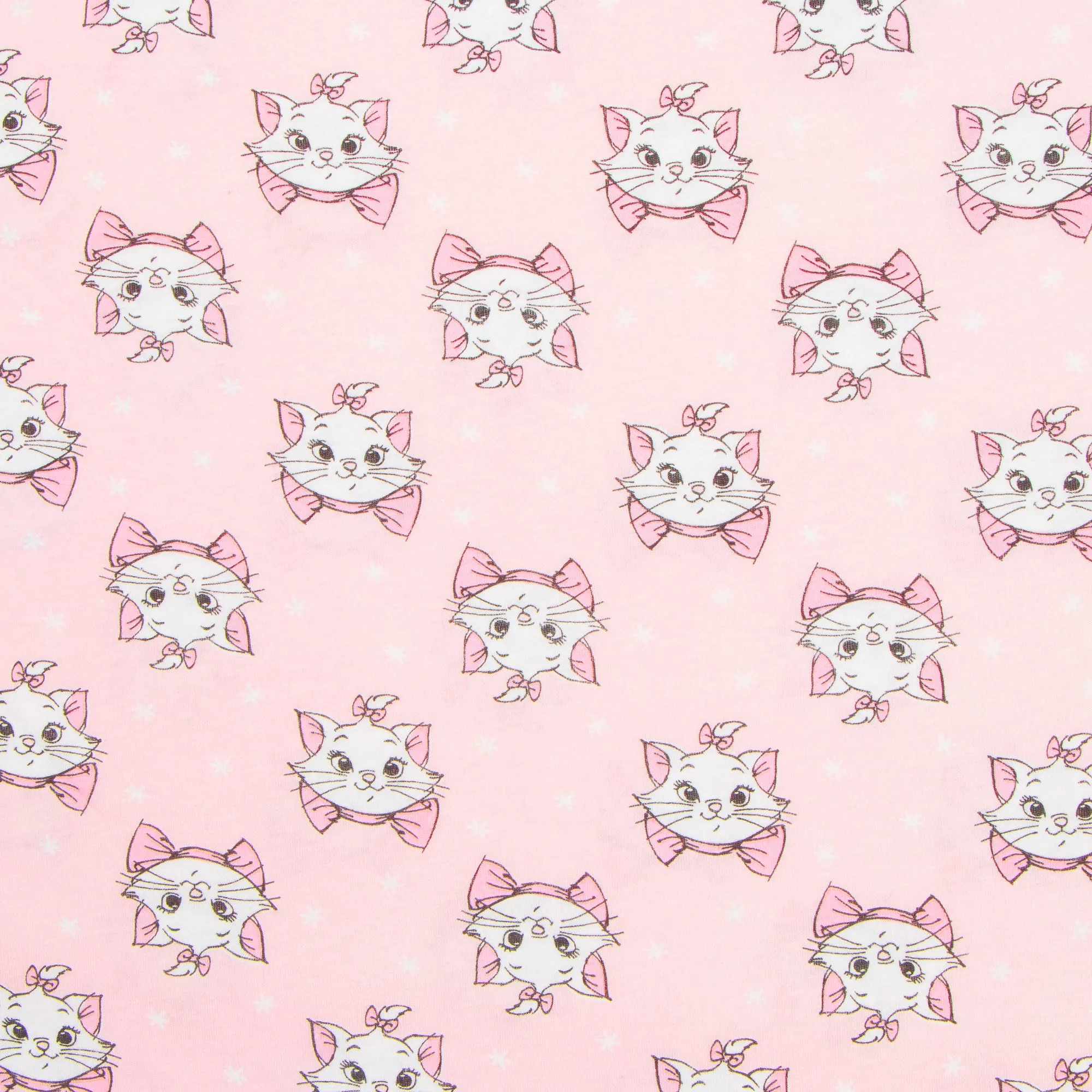 Cotton Knit Kitten Print
