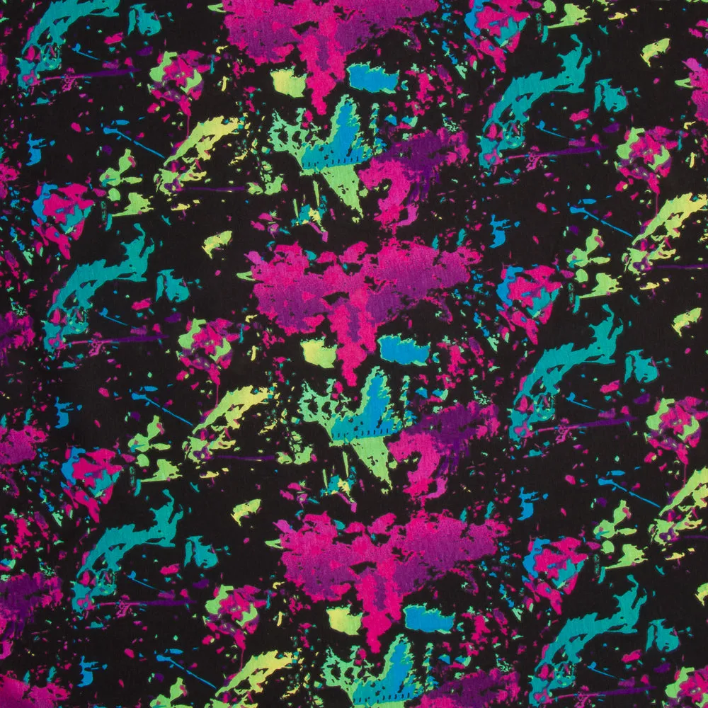 Cotton Knit Prints Paint Splash