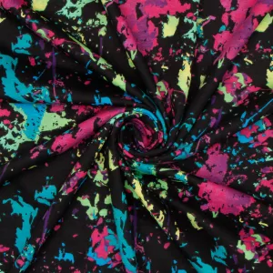 Cotton Knit Prints Paint Splash