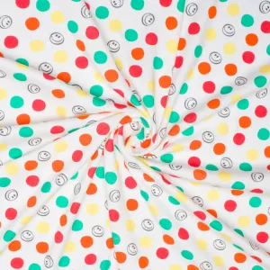 Cotton Knit Smiley Print