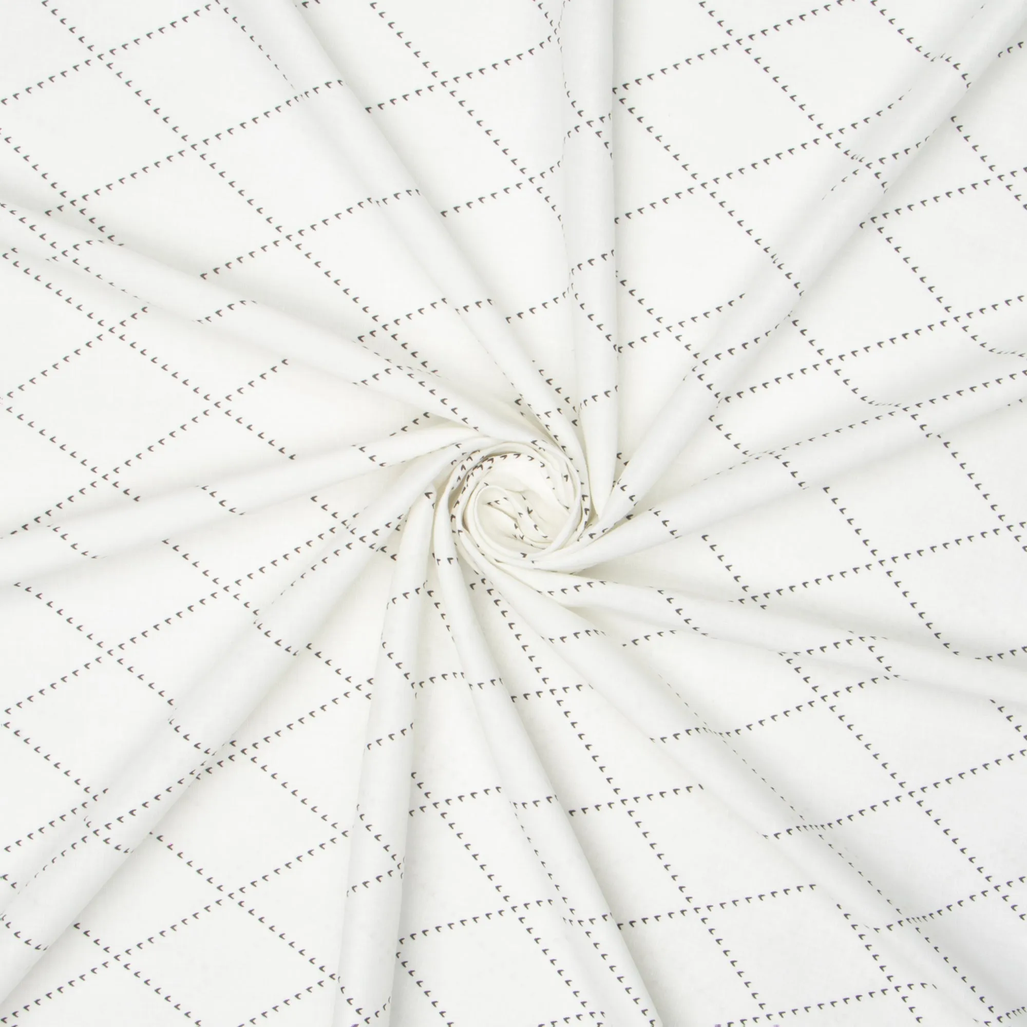 Cotton Shirting Printed Black / White