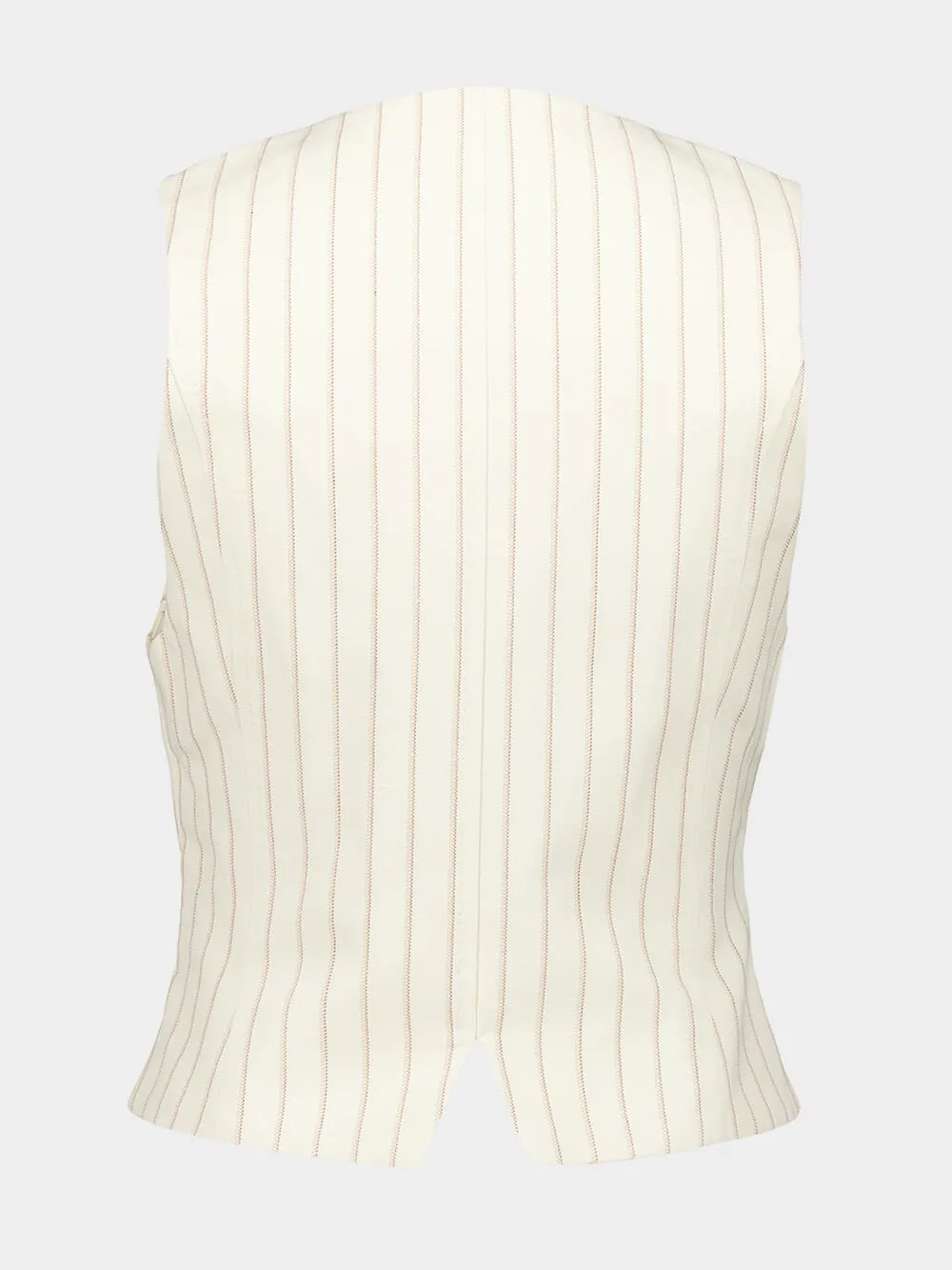 Cream Pinstripe Tranquillity Waistcoat