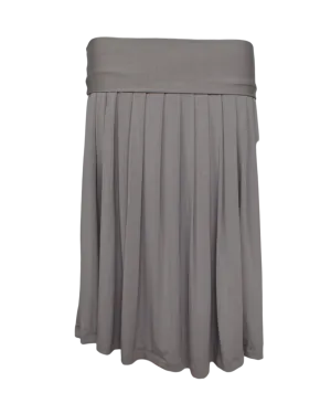 dance pleated midi skirt / earth tones