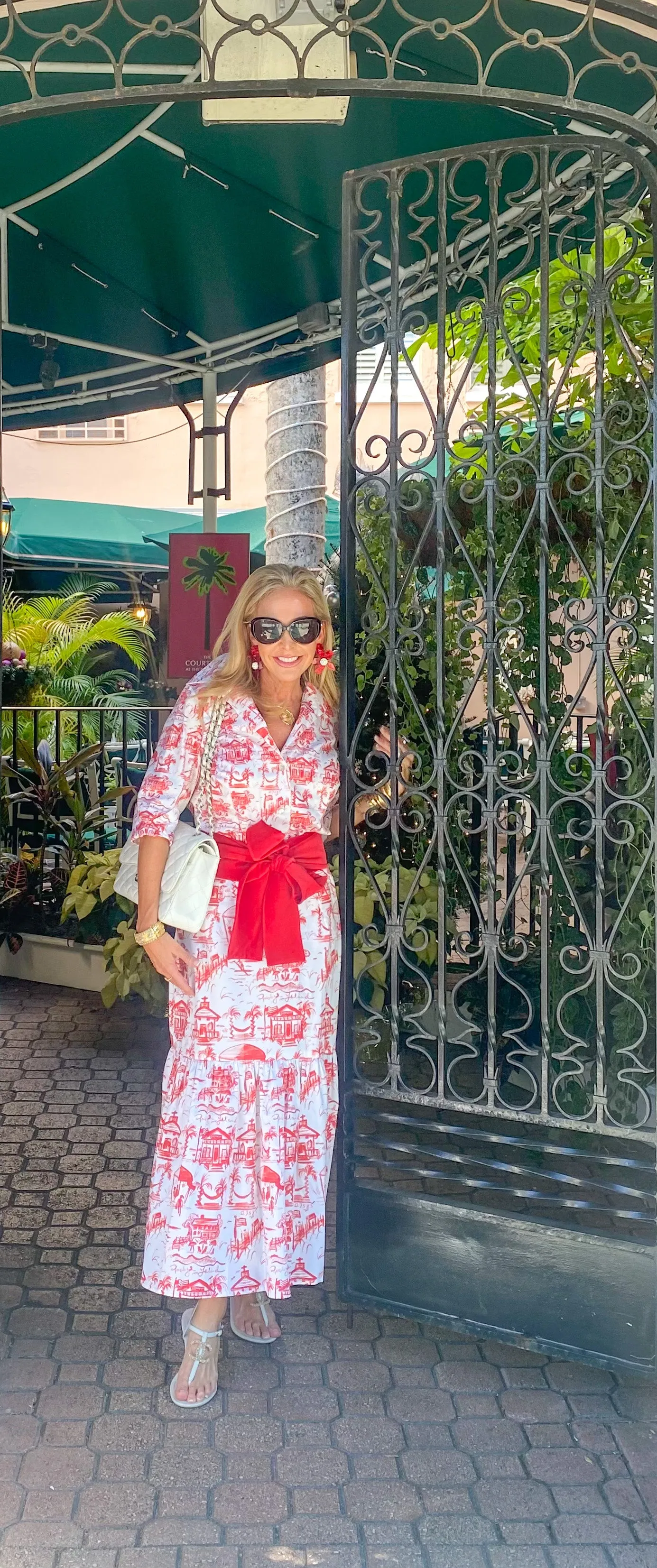 DeBordieu Shirt in Red or Black Toile