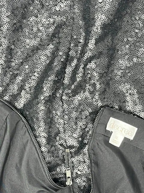DECREE BLACK SEQUINS MINI, size XL. #860