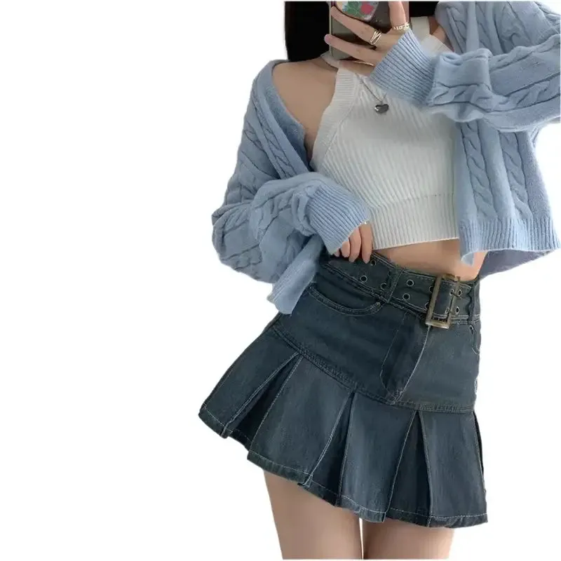 Demin Mini Skirt Y2K
