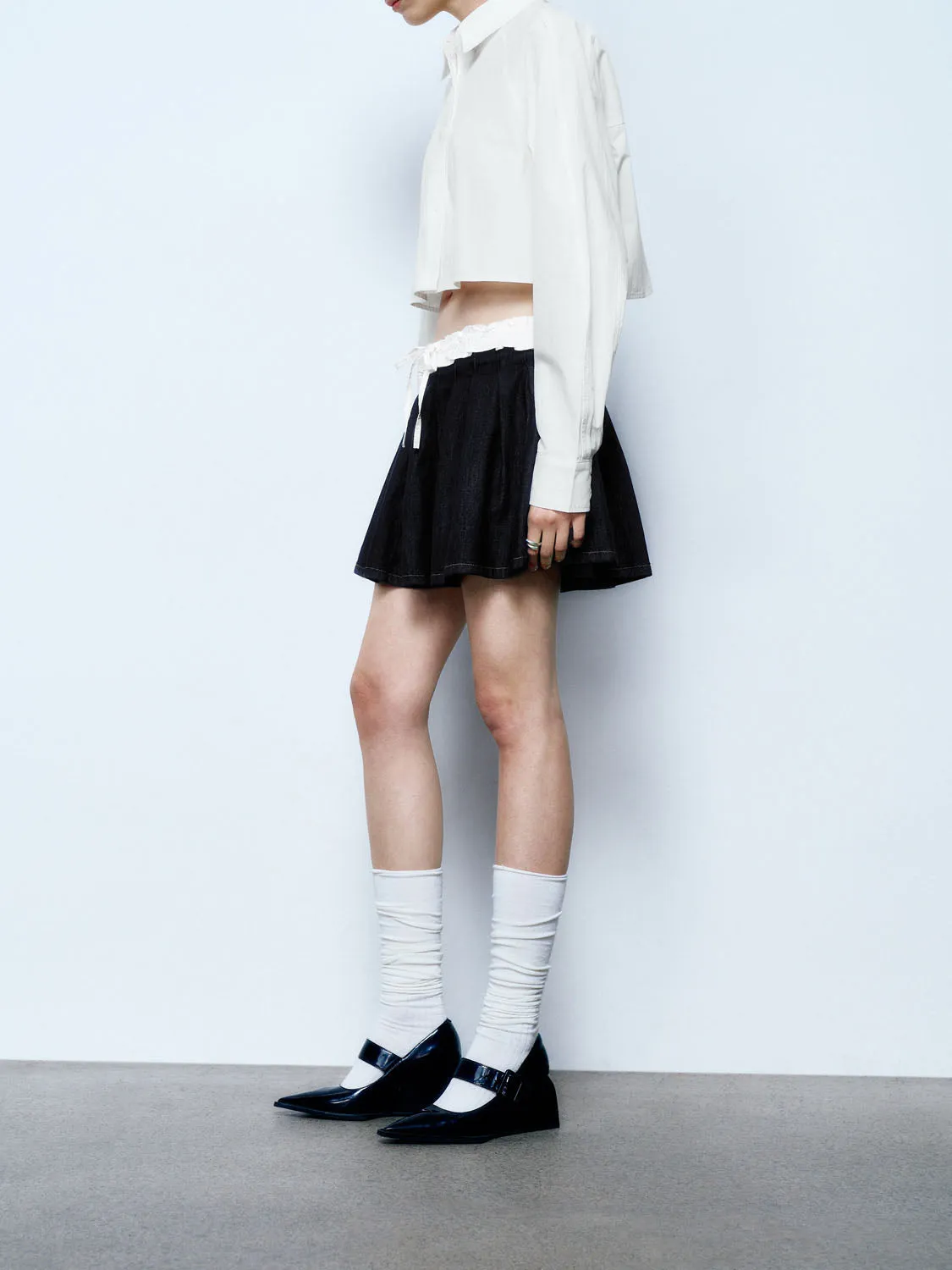 Denim Mini Skirts