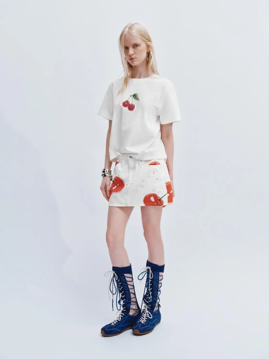 Denim Mini Skirts