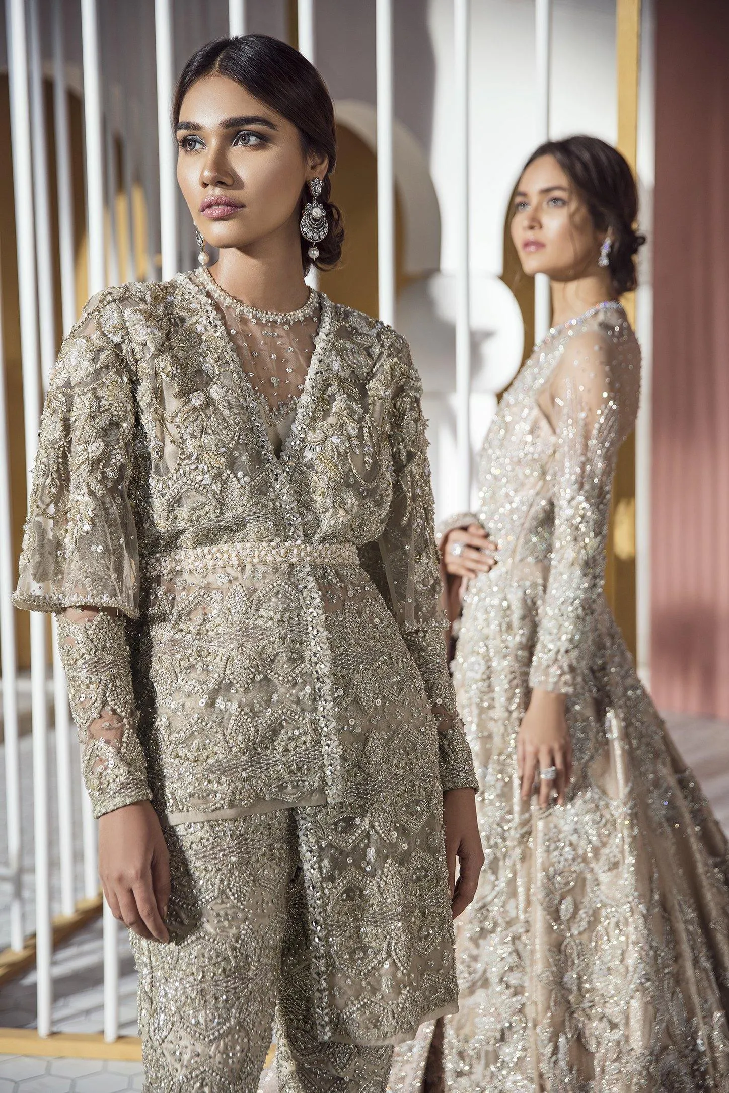Designer Embellished Shirt Trouser for Indian Bridal Wear