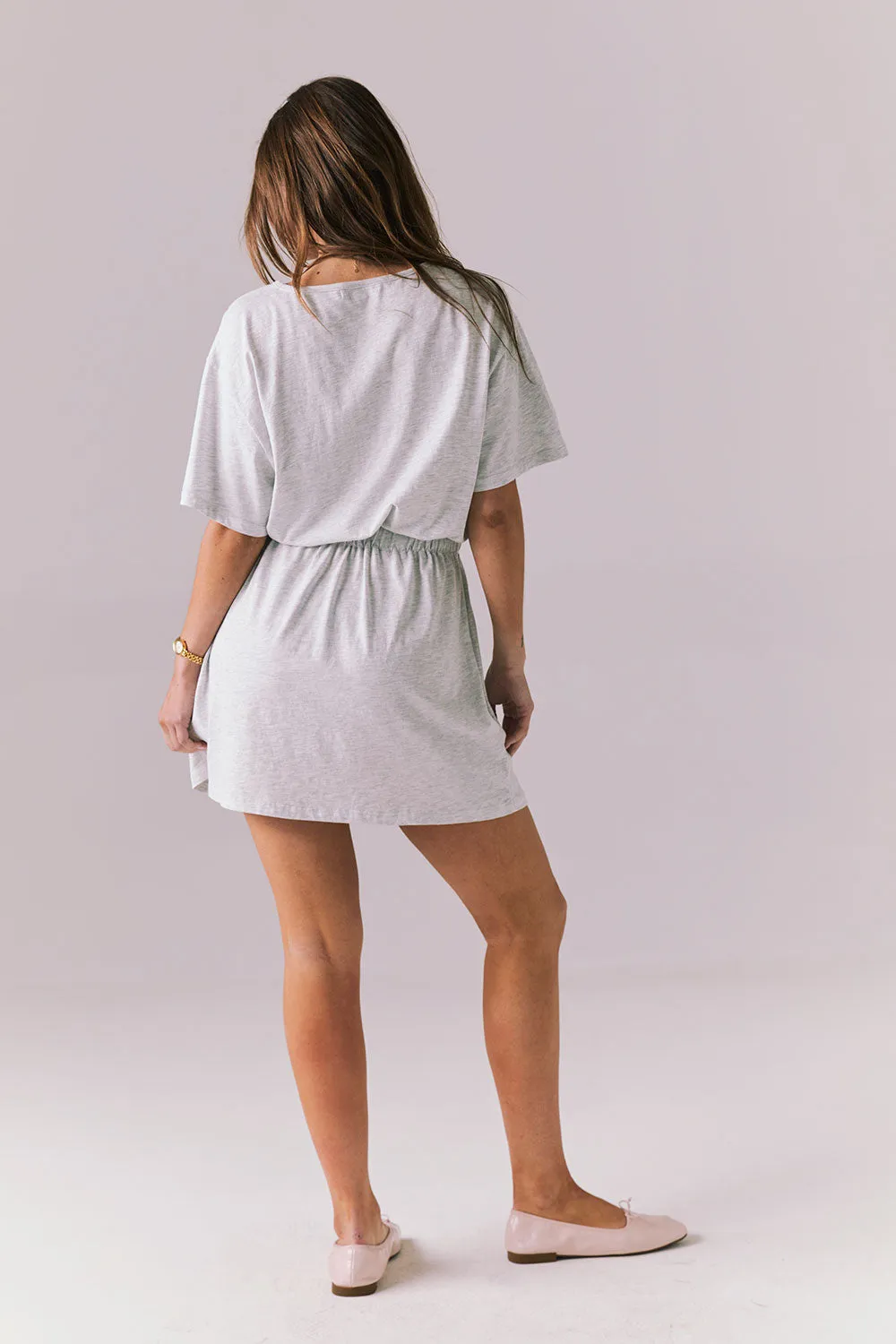 Dixie Light Heather Grey Mini Dress
