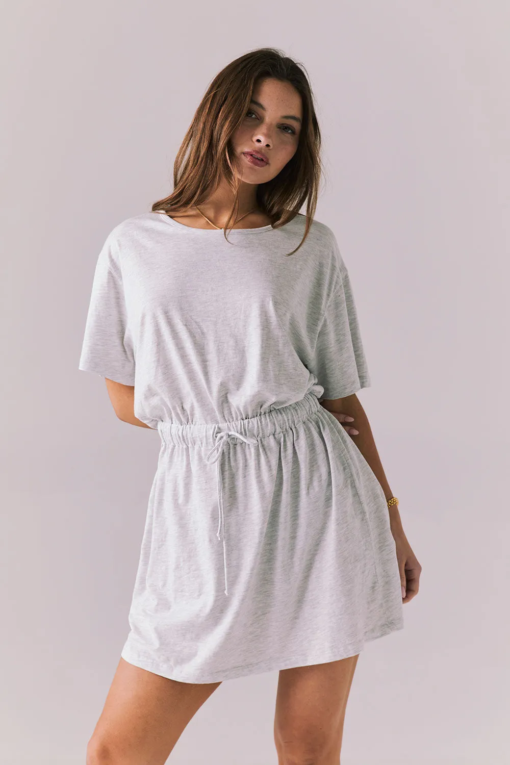 Dixie Light Heather Grey Mini Dress