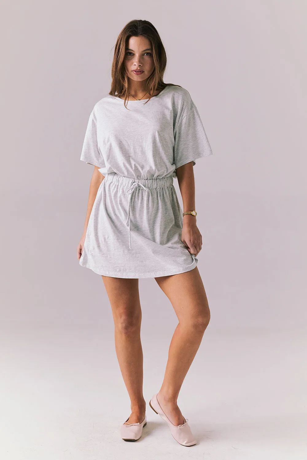 Dixie Light Heather Grey Mini Dress