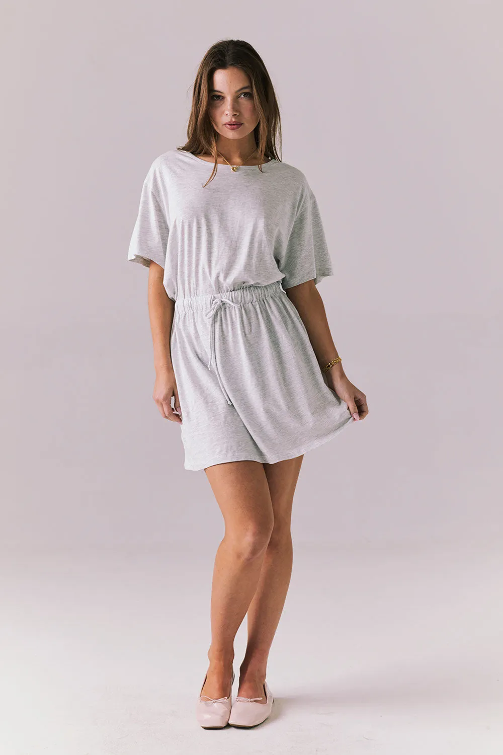 Dixie Light Heather Grey Mini Dress