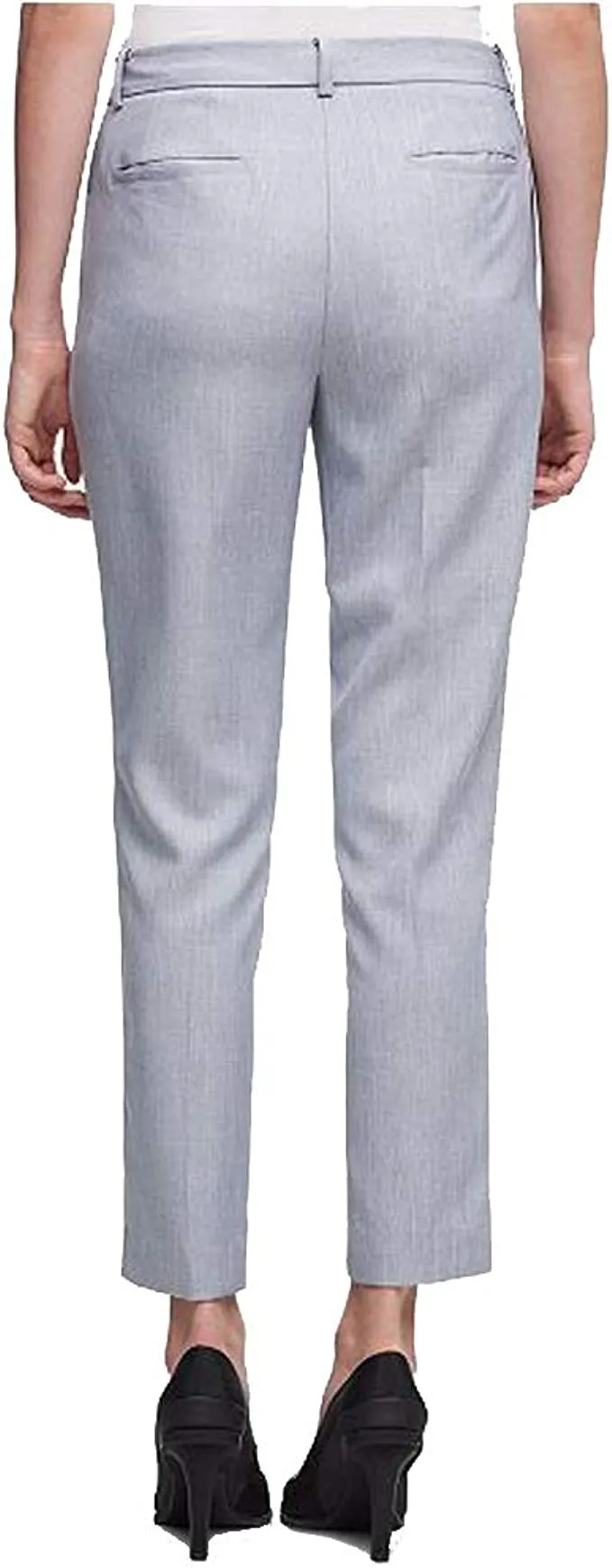 DKNY Womens Skinny Crop Dress Pants Blue 4