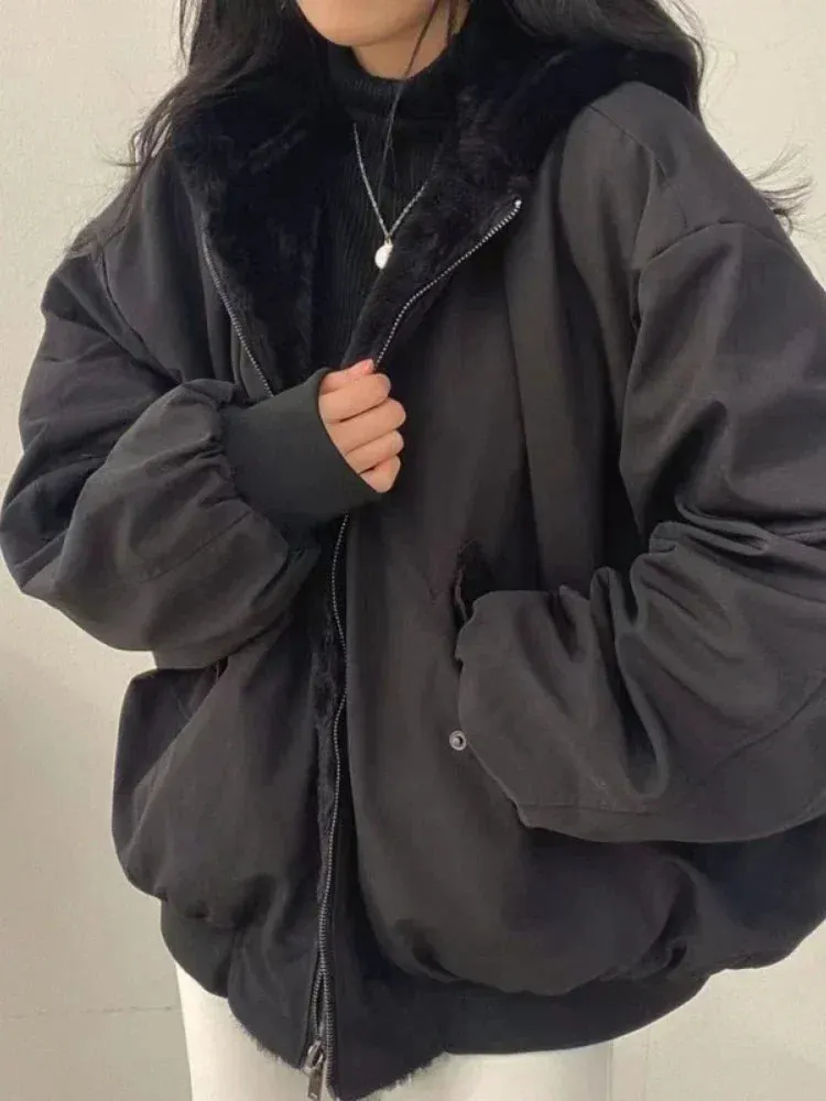 Double Sided Zipper Heavy Jacket