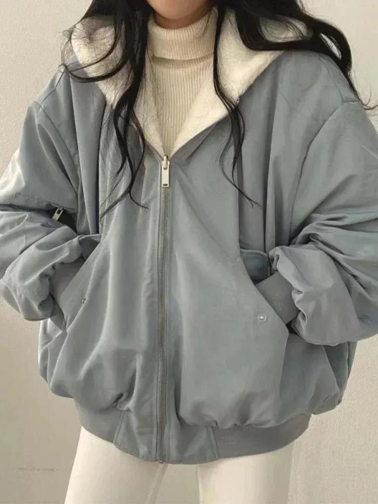 Double Sided Zipper Heavy Jacket