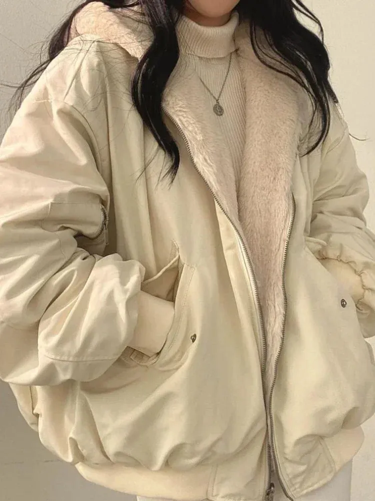 Double Sided Zipper Heavy Jacket