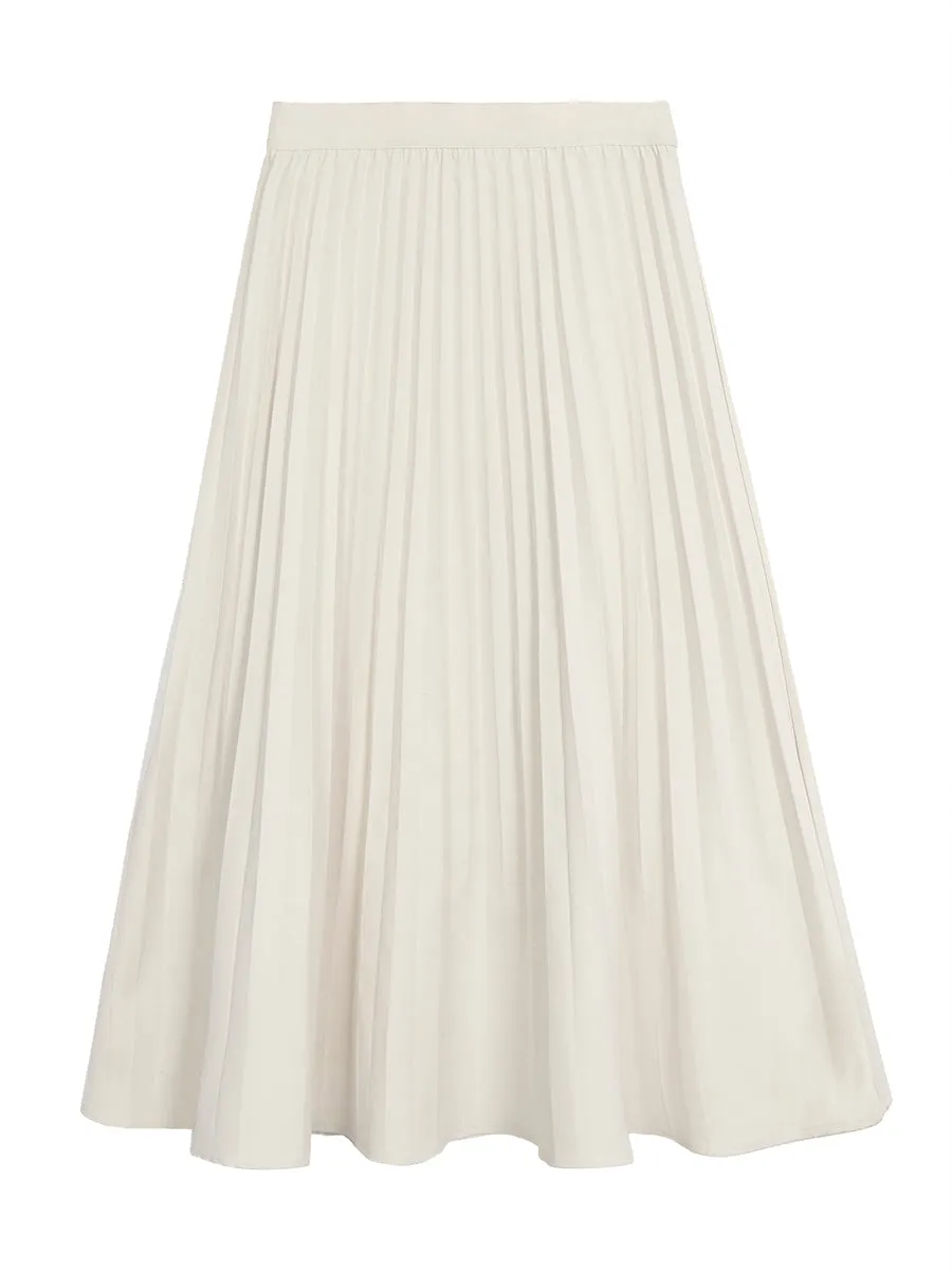 drape pleated skirt