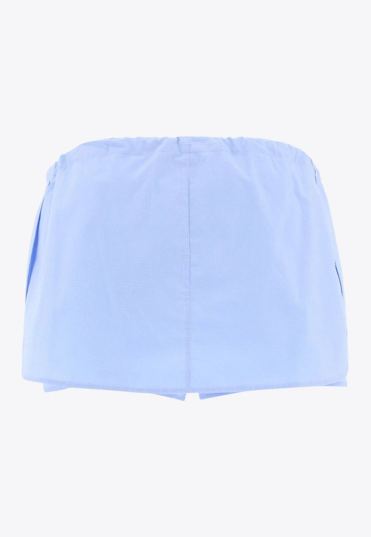 Drawstring Mini Skirt