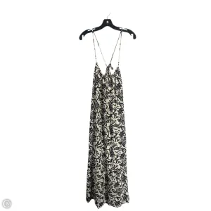 Dress Casual Maxi By Loft In Black & Cream, Size: M