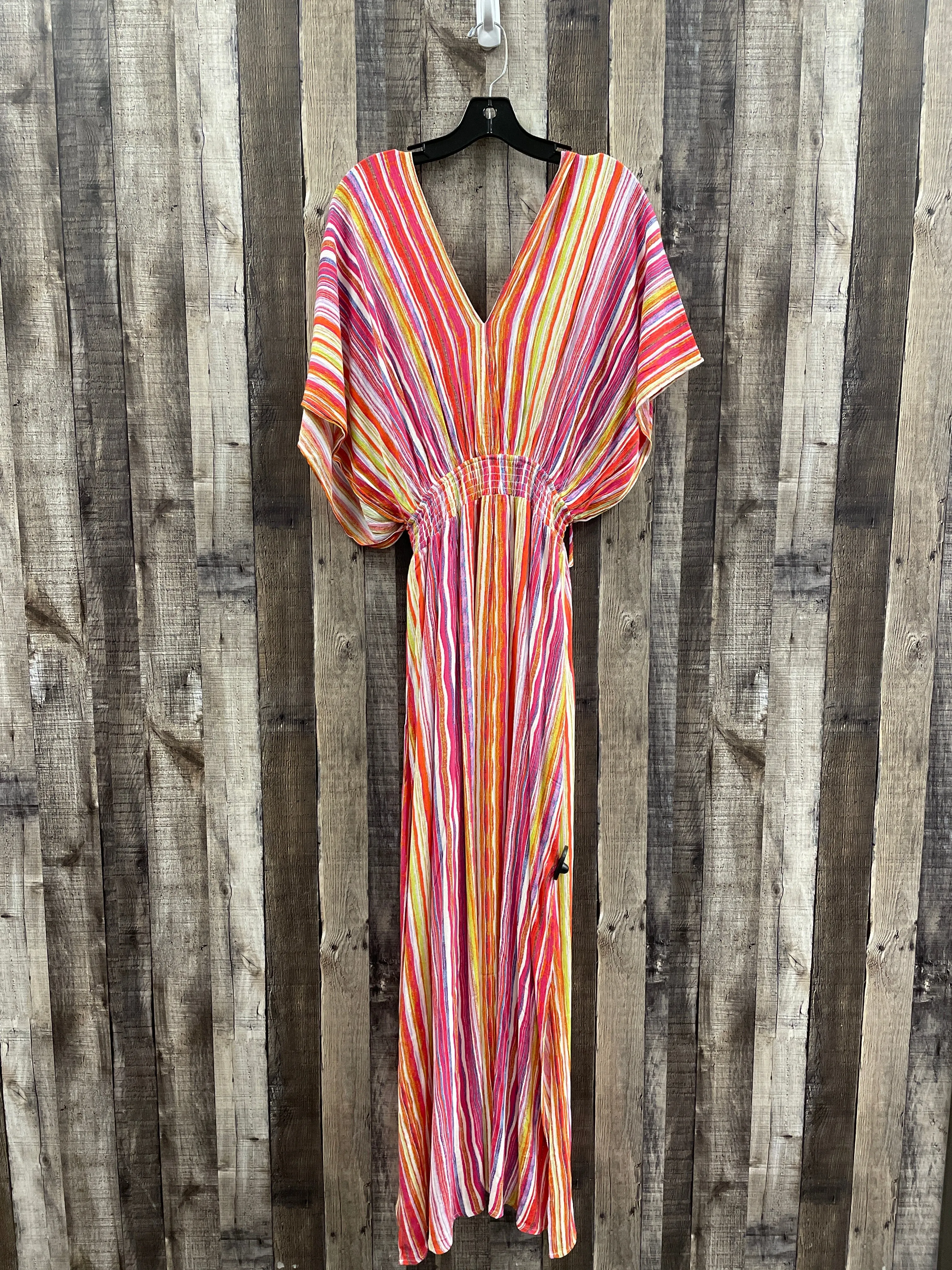 Dress Casual Maxi By Nina Leonard In Striped Pattern, Size: S