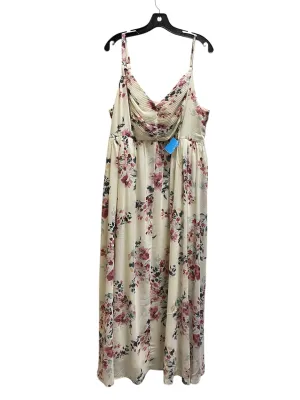 Dress Casual Maxi By Torrid In Cream, Size: 2x