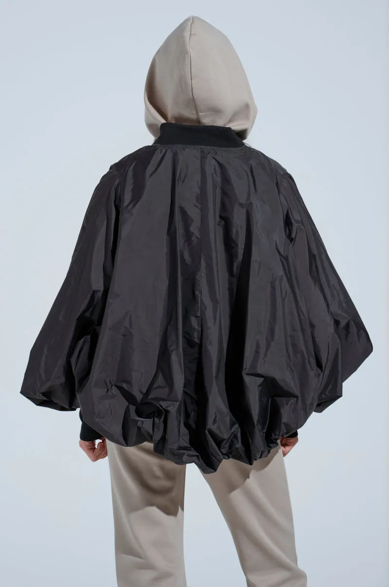 DRIFTING NYLON BUBBLE BOMBER