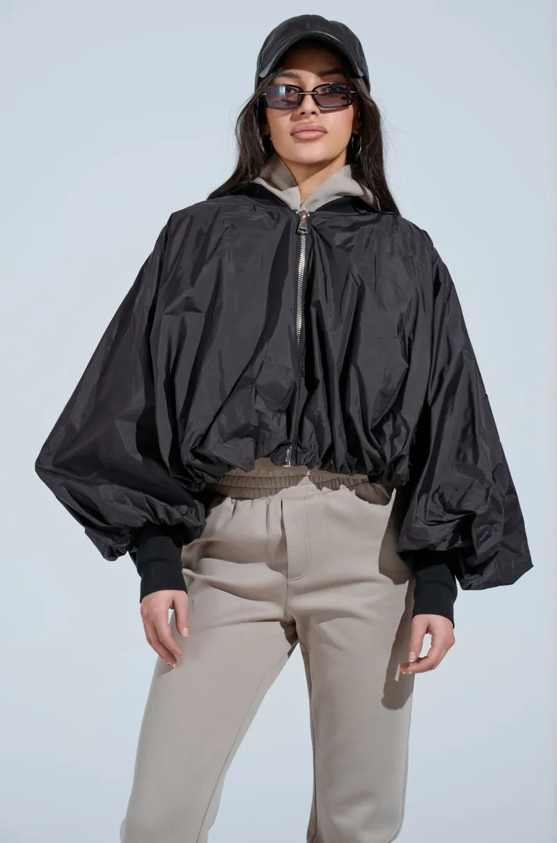 DRIFTING NYLON BUBBLE BOMBER