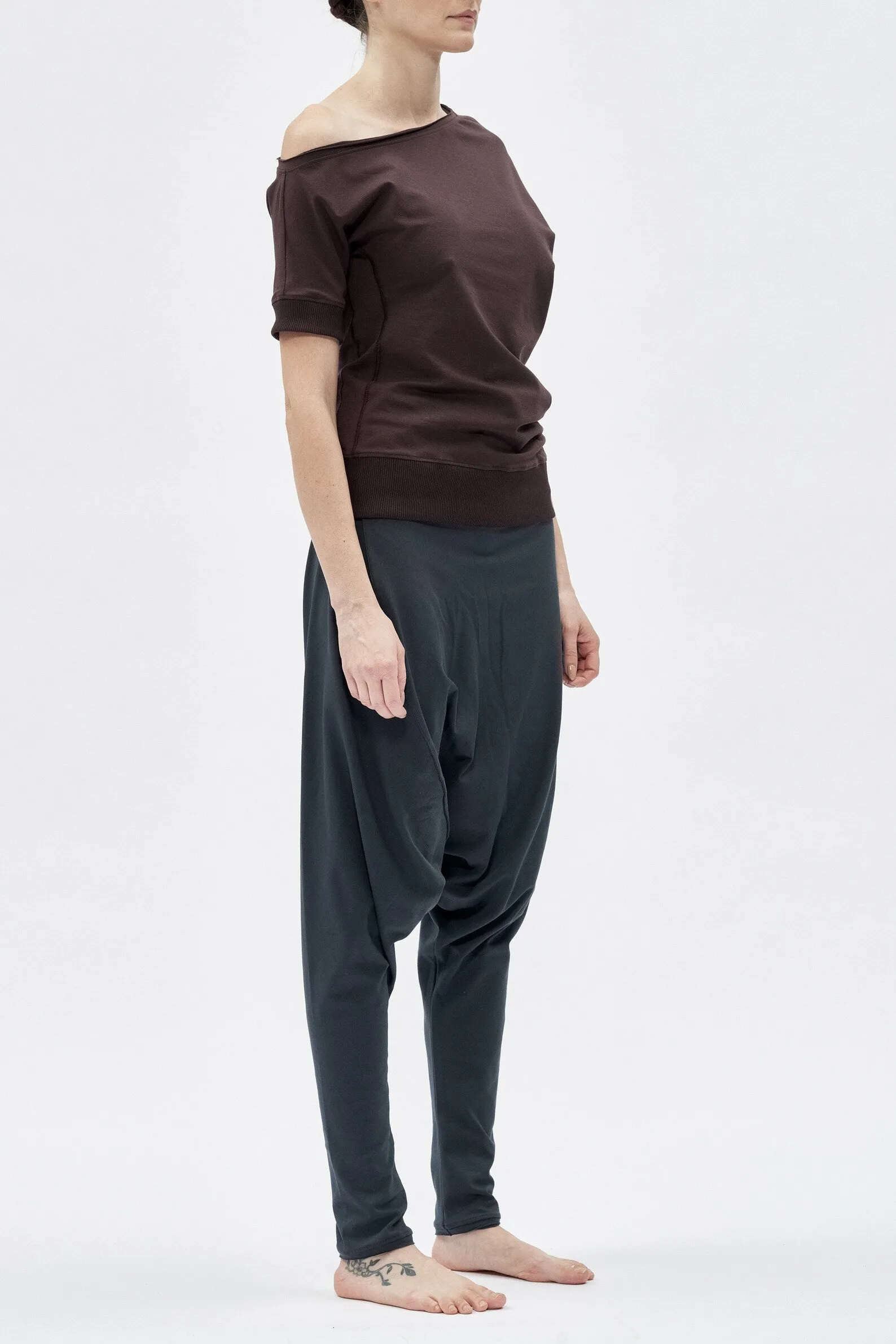 DROP SHOULDER COTTON TOP