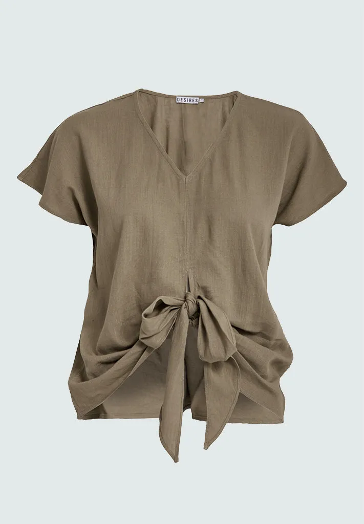 DSNatalie Blouse - Tannin Sand
