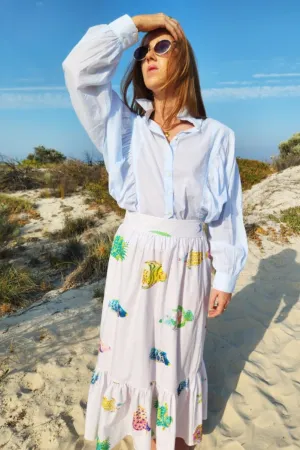 ELIZA PIRO NENE SHIRT ICE BLUE