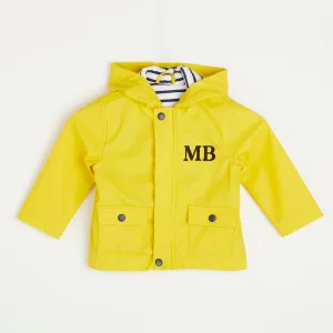 Embroidered Yellow Rain Jacket