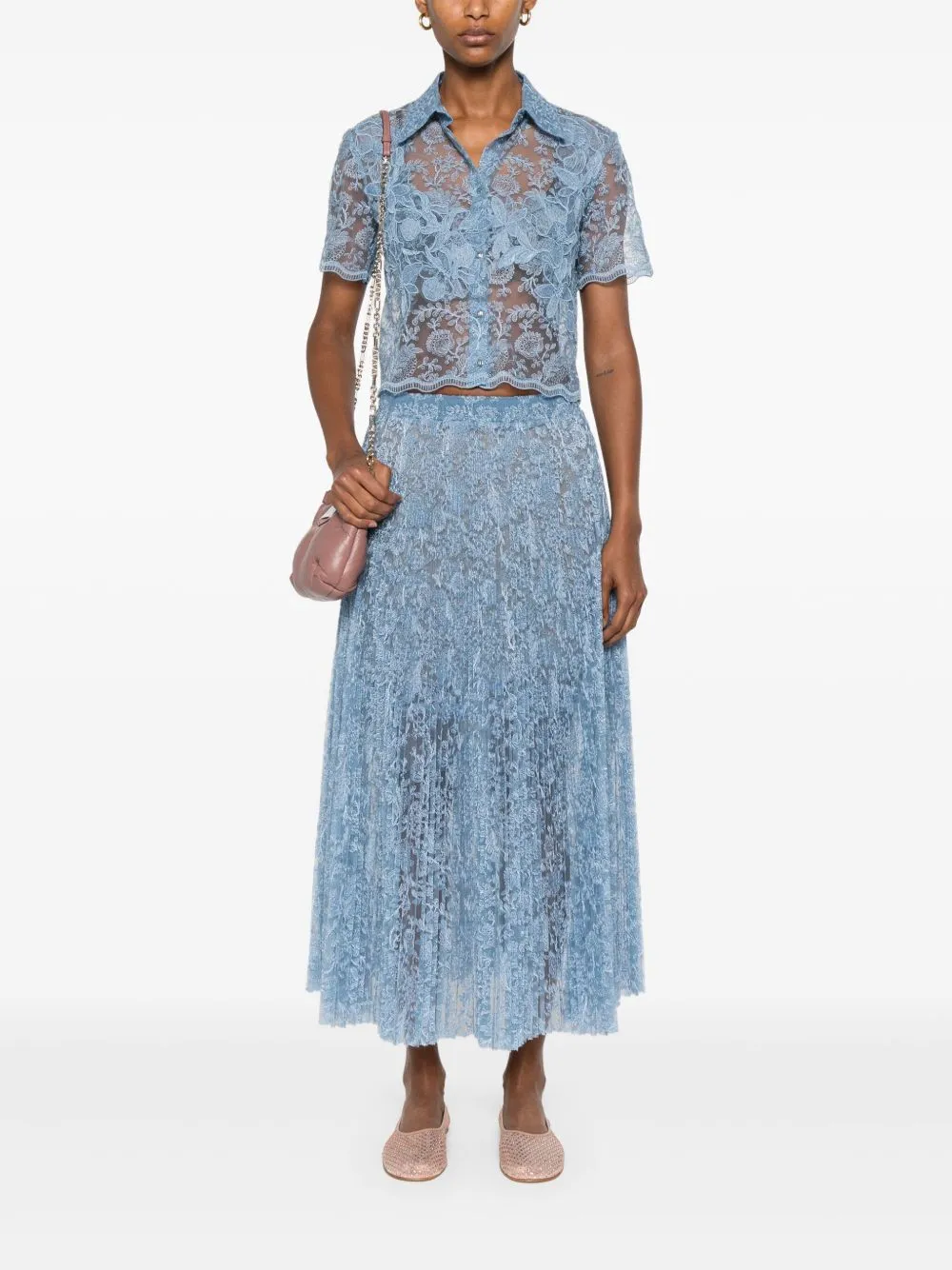 Ermanno Scervino Skirts Clear Blue
