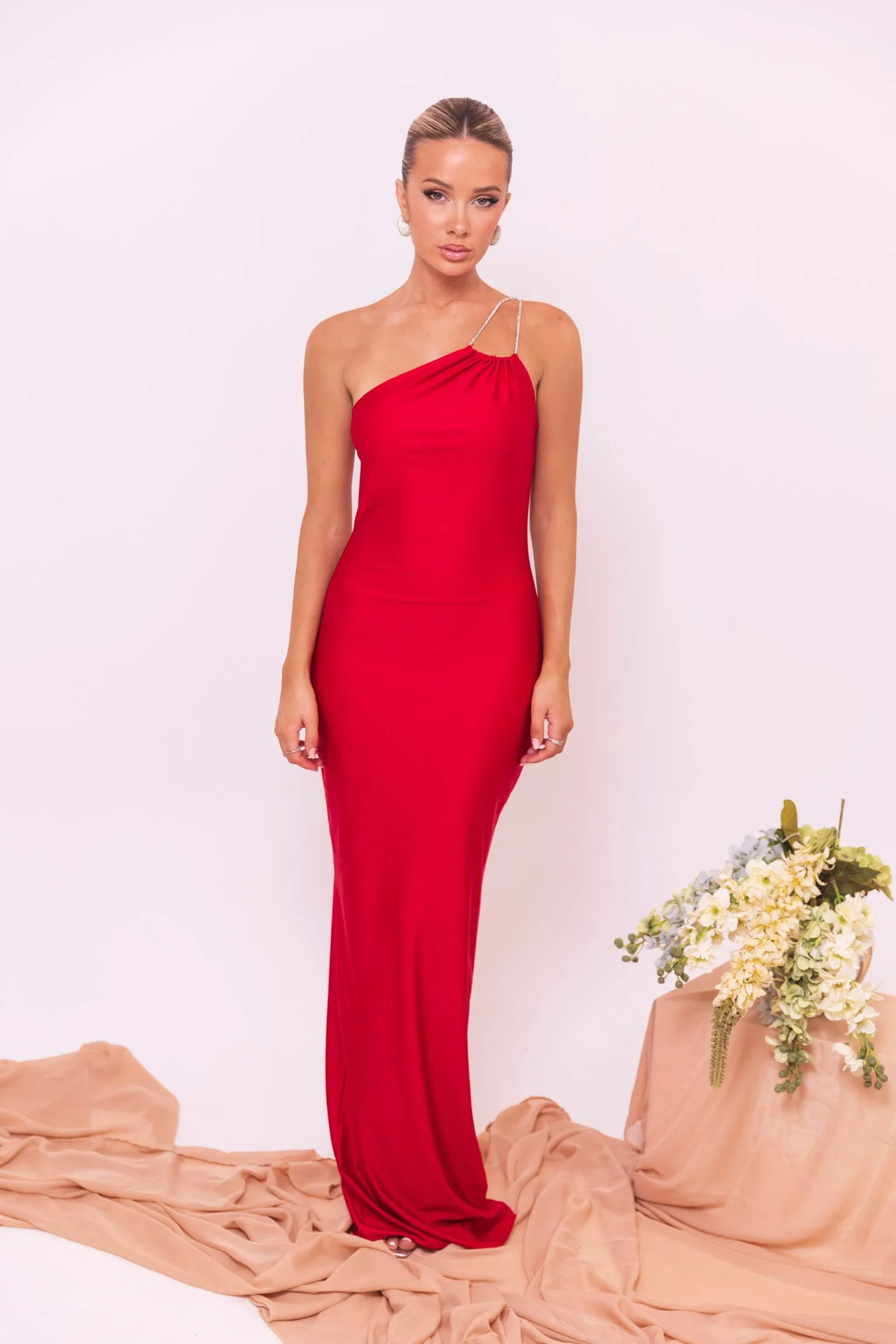 Evelina Red Dress