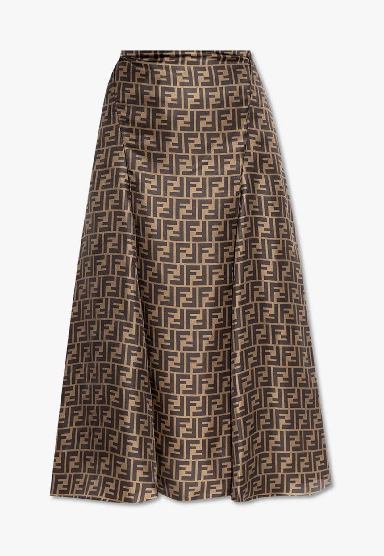 FF Jacquard Silk Midi Skirt